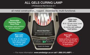 USA Made All Gels Curing UV LED  Lamp with  60Watts installed power